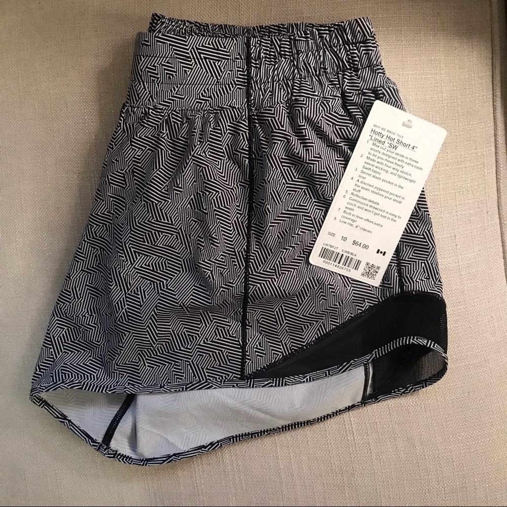 NWT Lululemon Hotty Hot LR 4” Size 10 *SW